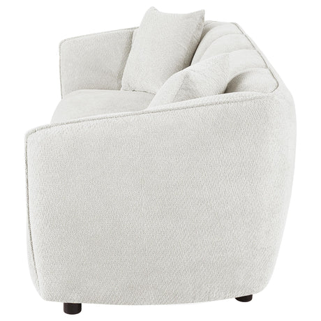 Aleisha Ivory Chenille Upholstered Sofa from Coaster - Luna Furniture