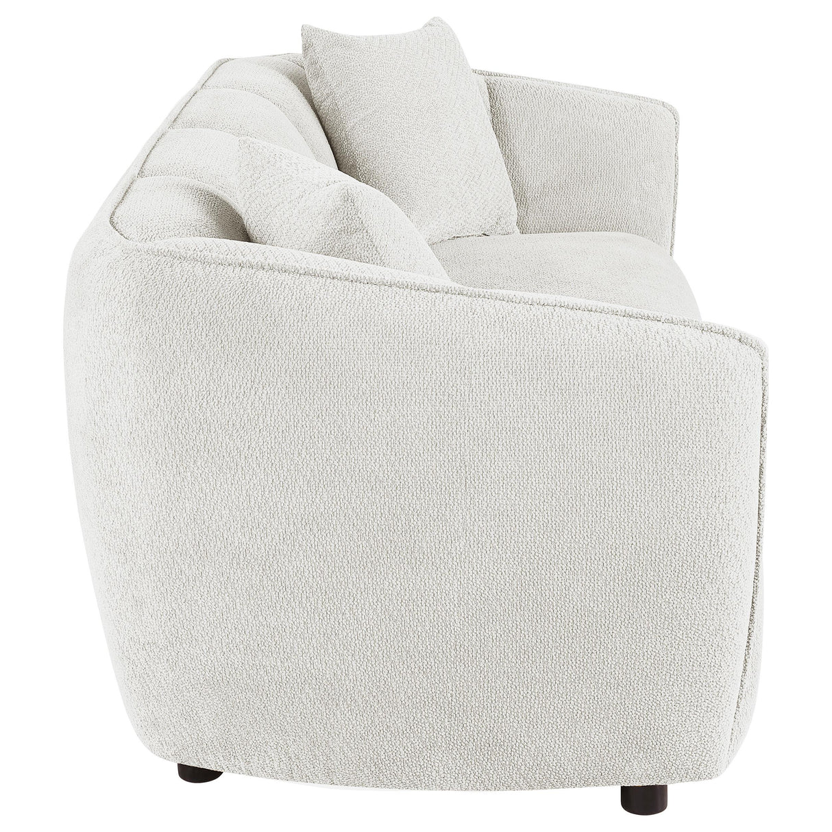 Aleisha Ivory Chenille Upholstered Sofa from Coaster - Luna Furniture