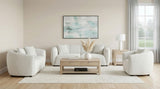 Aleisha Ivory Chenille Upholstered Sofa from Coaster - Luna Furniture