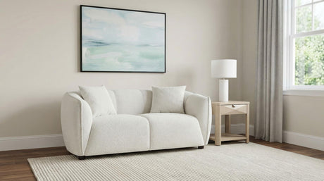 Aleisha Ivory Chenille Upholstered Loveseat from Coaster - Luna Furniture
