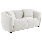 Aleisha Ivory Chenille Upholstered Loveseat from Coaster - Luna Furniture
