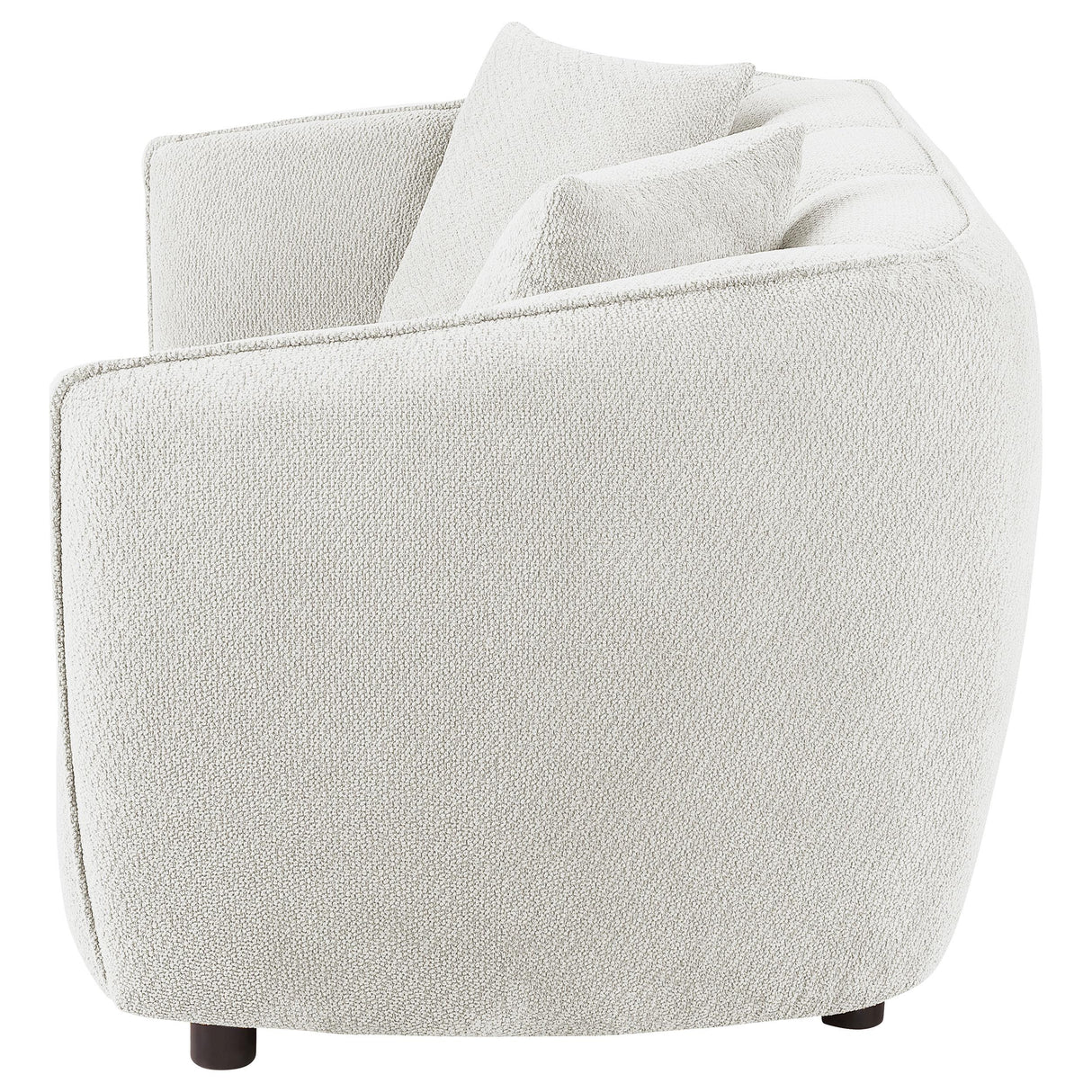 Aleisha Ivory Chenille Upholstered Loveseat from Coaster - Luna Furniture