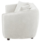 Aleisha Ivory Chenille Upholstered Loveseat from Coaster - Luna Furniture