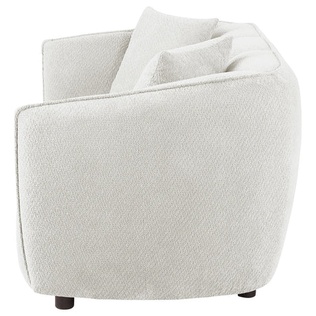 Aleisha Ivory Chenille Upholstered Loveseat from Coaster - Luna Furniture