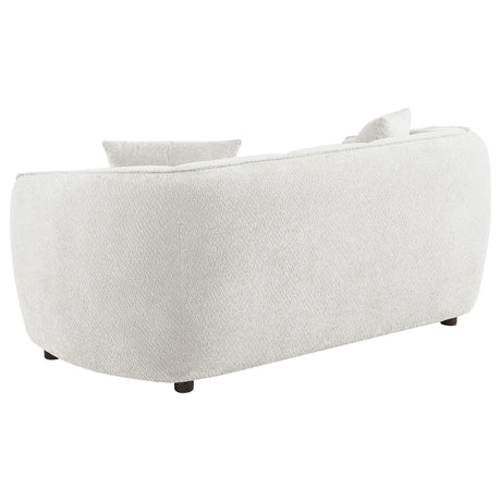 Aleisha Ivory Chenille Upholstered Loveseat from Coaster - Luna Furniture