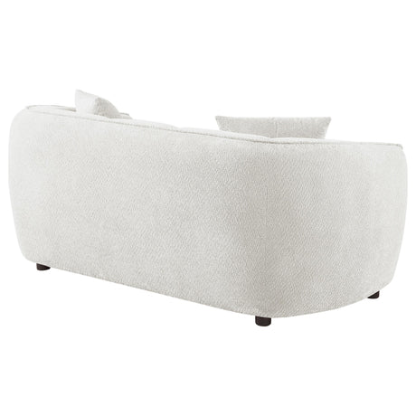 Aleisha Ivory Chenille Upholstered Loveseat from Coaster - Luna Furniture
