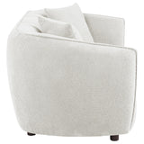 Aleisha Ivory Chenille Upholstered Loveseat from Coaster - Luna Furniture