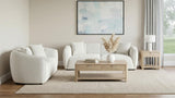 Aleisha Ivory Chenille Upholstered Loveseat from Coaster - Luna Furniture