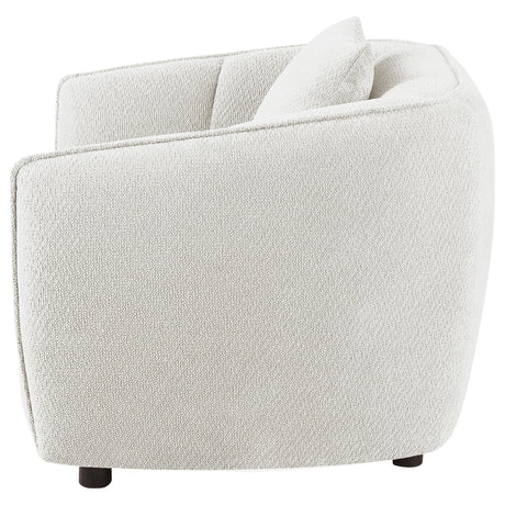 Aleisha Ivory Chenille Upholstered Accent Chair from Coaster - Luna Furniture