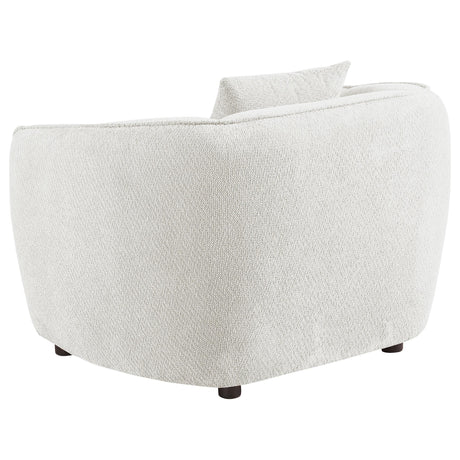 Aleisha Ivory Chenille Upholstered Accent Chair from Coaster - Luna Furniture