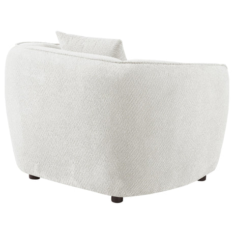 Aleisha Ivory Chenille Upholstered Accent Chair from Coaster - Luna Furniture