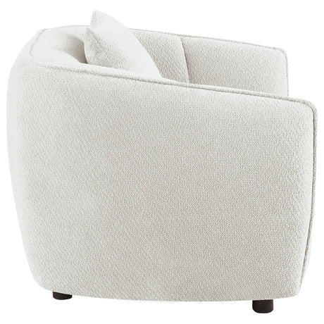 Aleisha Ivory Chenille Upholstered Accent Chair from Coaster - Luna Furniture