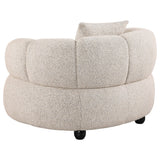 Whitney Pebble Channel Tufted Boucle Upholstered Living Room Set from Coaster - Luna Furniture