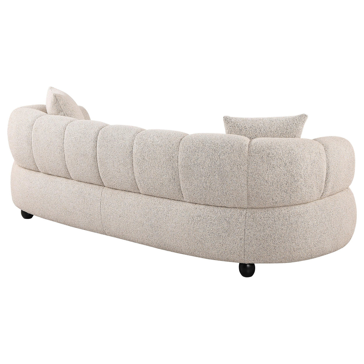 Whitney Gray Contemporary Channel Tufted Boucle Sofa from Coaster - Luna Furniture