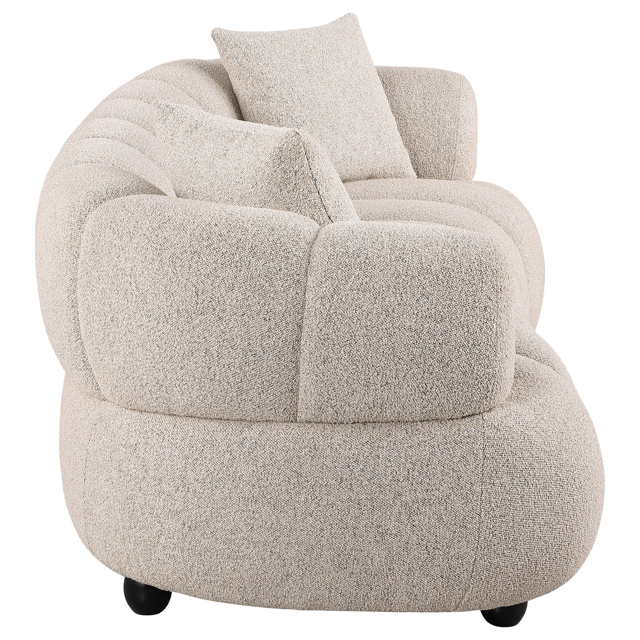 (値下げ済み)Cledbel クッションファンデ スンヨン WOODZ Coaster Whitney Pebble Channel Tufted Boucle Upholstered Sofa