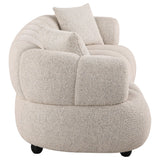 Whitney Gray Contemporary Channel Tufted Boucle Sofa from Coaster - Luna Furniture