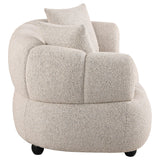 Whitney Gray Contemporary Channel Tufted Boucle Loveseat from Coaster - Luna Furniture
