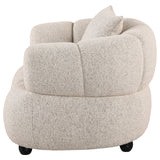 Whitney Gray Contemporary Channel Tufted Boucle Accent Chair from Coaster - Luna Furniture