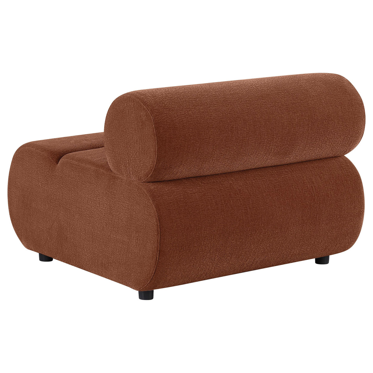 Byrne Rust Velvet Upholstered Armless Chair from Coaster - Luna Furniture