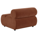 Byrne Rust Velvet Upholstered Armless Chair from Coaster - Luna Furniture