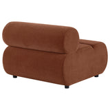 Byrne Rust Velvet Upholstered Armless Chair from Coaster - Luna Furniture