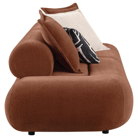 Byrne Rust 105" Velvet Modular Bumper Sectional Sofa from Coaster - Luna Furniture