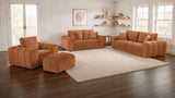 Burnett Chenille Upholstered Wide Arm Loveseat Burnt Orange from Coaster - Luna Furniture