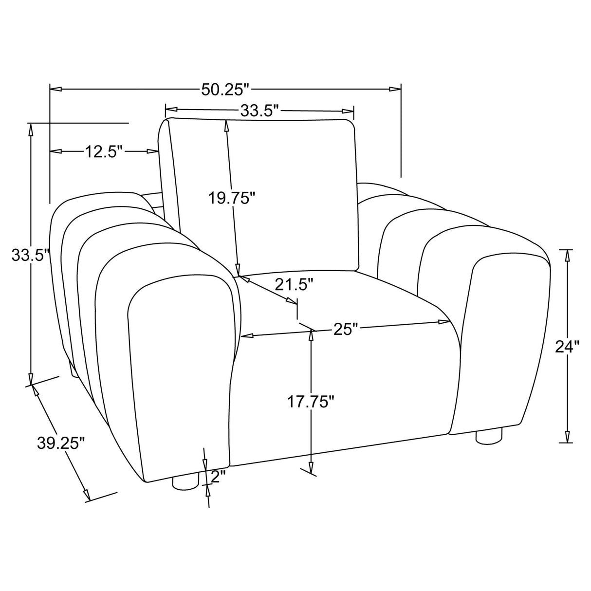 Burnett 4-piece Chenille Upholstered Sofa Set Ivory from Coaster - Luna Furniture
