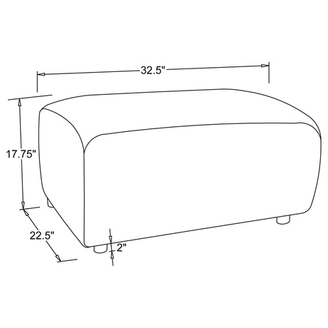 Burnett 4-piece Chenille Upholstered Sofa Set Ivory from Coaster - Luna Furniture