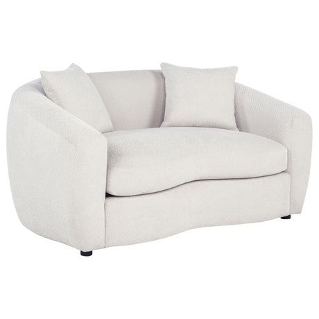 Isabella Sand 2-piece Fabric Upholstered Sofa Set from Coaster - Luna Furniture