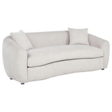 Isabella Sand Fabric Upholstered Sofa from Coaster - Luna Furniture