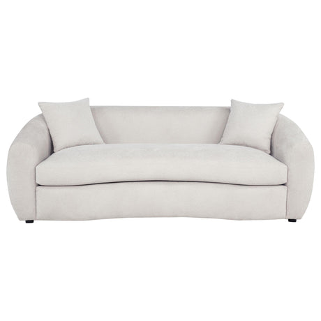 Isabella Sand Fabric Upholstered Sofa from Coaster - Luna Furniture