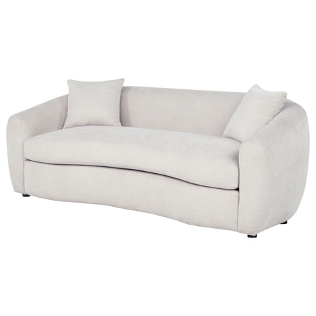 Isabella Sand Fabric Upholstered Sofa from Coaster - Luna Furniture