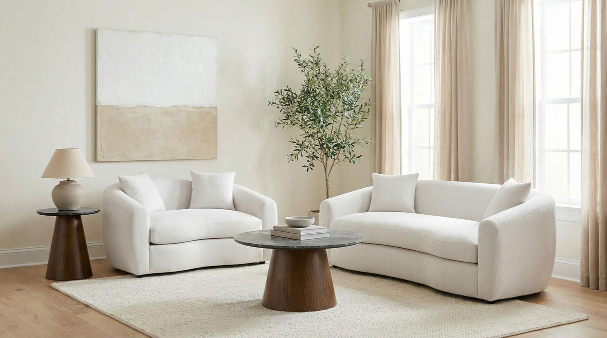 Isabella Sand Fabric Upholstered Sofa from Coaster - Luna Furniture