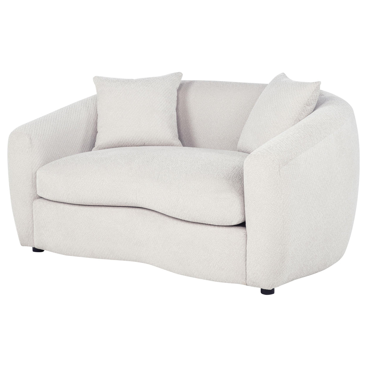 Isabella Sand Fabric Upholstered Loveseat from Coaster - Luna Furniture