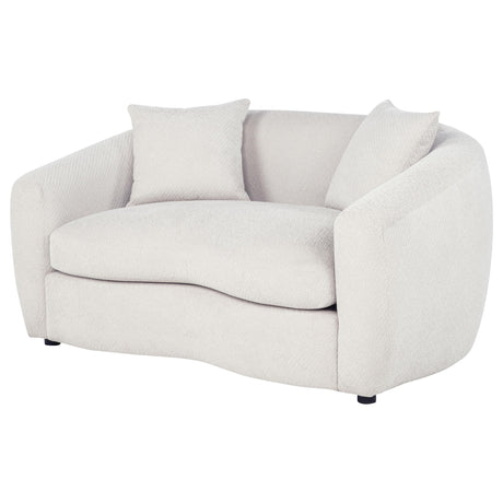 Isabella Sand Fabric Upholstered Loveseat from Coaster - Luna Furniture