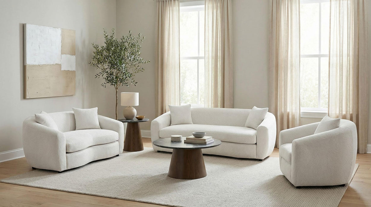 Isabella Sand Fabric Upholstered Accent Chair from Coaster - Luna Furniture