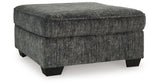 Lonoke Gunmetal 2-Piece Sectional with Ottoman from Ashley - Luna Furniture