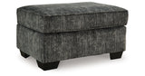 Lonoke Gunmetal 2 Loveseats, Oversized Chair and Ottoman from Ashley Furniture - Luna Furniture