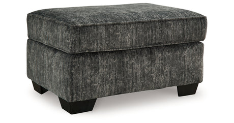 Lonoke Gunmetal Oversized Chair and Ottoman from Ashley Furniture - Luna Furniture