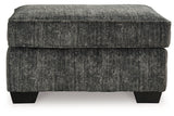 Lonoke Gunmetal Oversized Chair and Ottoman from Ashley - Luna Furniture