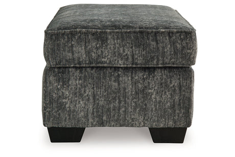 Lonoke Gunmetal Oversized Chair and Ottoman from Ashley - Luna Furniture