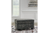 Lonoke Gunmetal Oversized Chair and Ottoman from Ashley - Luna Furniture