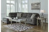 Lonoke Gunmetal 2-Piece LAF Chaise Sectional from Ashley - Luna Furniture