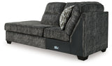 Lonoke Gunmetal 2-Piece Sectional with Ottoman from Ashley - Luna Furniture