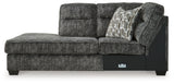 Lonoke Gunmetal 2-Piece Sectional with Ottoman from Ashley - Luna Furniture