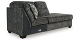 Lonoke Gunmetal 2-Piece Sectional, Oversized Chair and Ottoman from Ashley - Luna Furniture