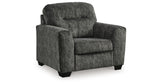 Lonoke Gunmetal 2 Loveseats and Chair from Ashley Furniture - Luna Furniture
