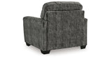 Lonoke Gunmetal 2-Piece Sectional, Oversized Chair and Ottoman from Ashley - Luna Furniture