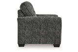 Lonoke Gunmetal Oversized Chair and Ottoman from Ashley - Luna Furniture